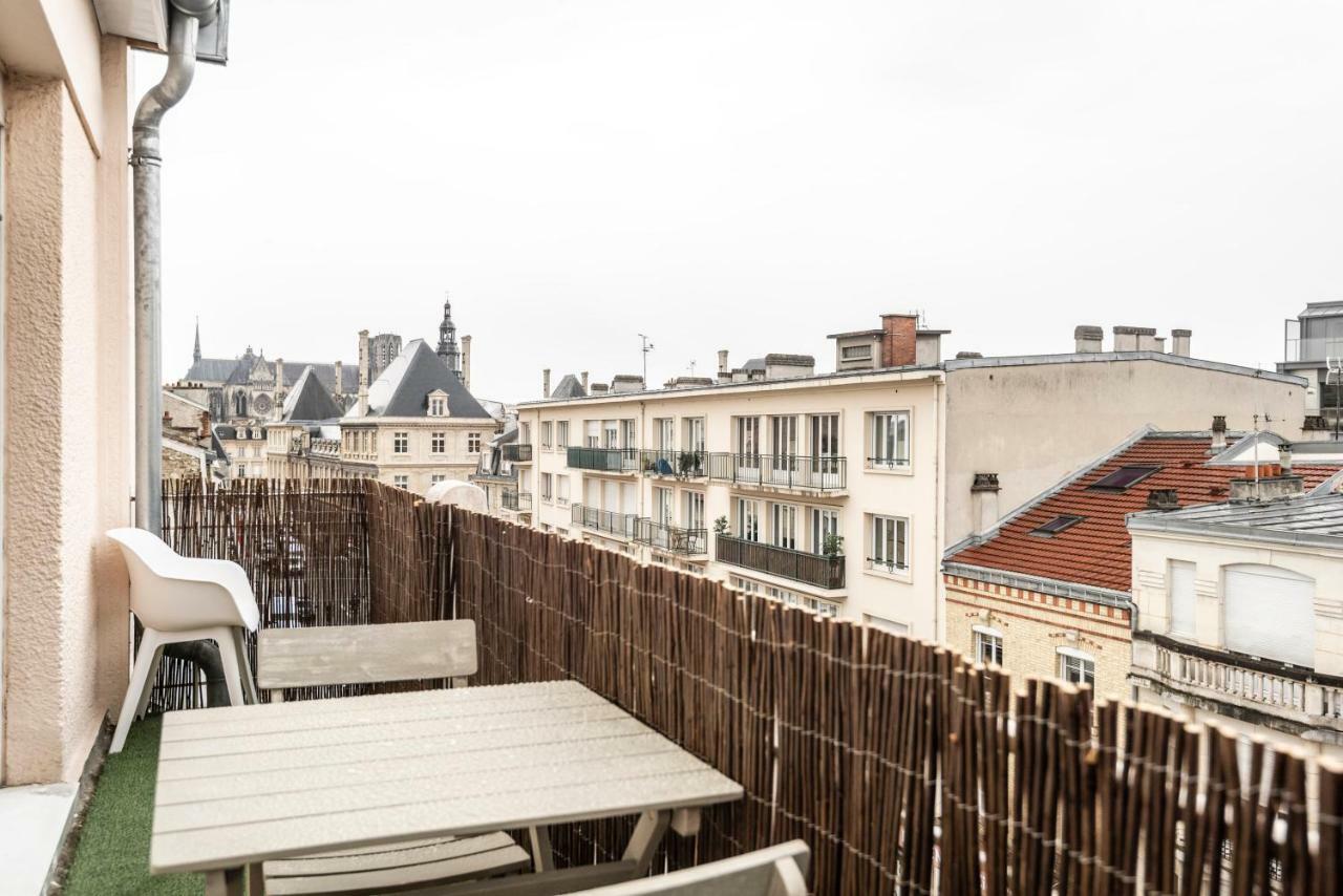 Chic B&B + Balcony - Hyper Center Reims Eksteriør billede
